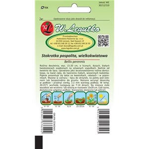 Stokrotka pospolita wielkokwiatowa Ave biała 0,1g
