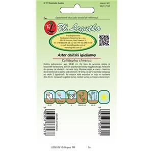 Aster chiński igiełkowy łososiowy 1g