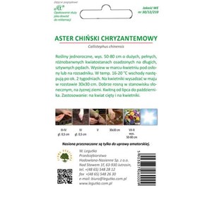 Aster chiński chryzantemowy mieszanka 1,25g