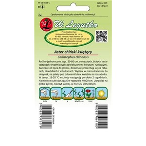 Aster chiński książęcy biały 1g

