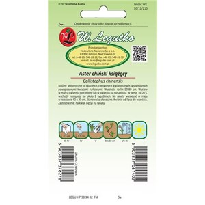Aster chiński książęcy czerwony 1g
