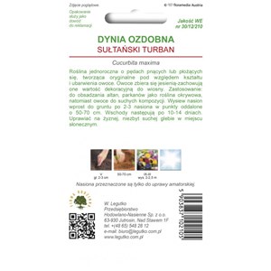 Dynia olbrzymia ozdobna Sułtański Turban mieszanka 2g