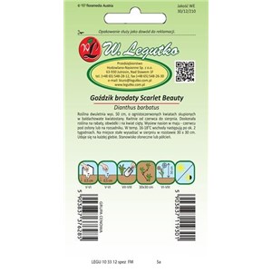 Goździk brodaty wysoki Scarlet Beauty 0,5g