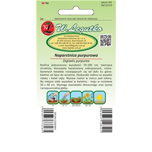 Naparstnica purpurowa mieszanka jednoroczna 0,5g
