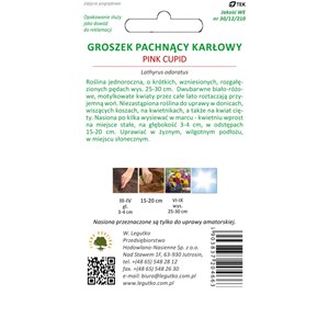 Groszek pachnący Pink Cupid różowo-biały 3g