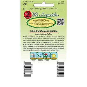 Łubin trwały Russel Noblemaiden biały 2g