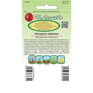 Pelargonia rabatowa Gama F2 mieszanka 0,05 g
