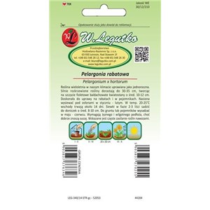 Pelargonia rabatowa Gama F1 fioletowa  0,03g