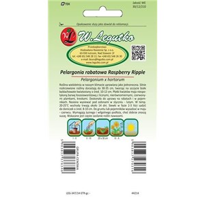 Pelargonia rabatowa Raspbery pomarańczowo-czerwona  0,04 g
