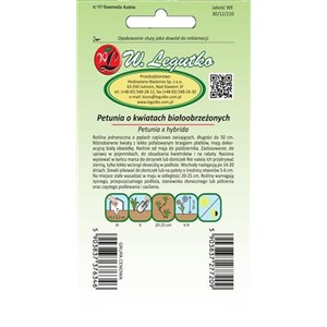 Petunia ogrodowa białoobrzeżone mieszanka 0,01g
