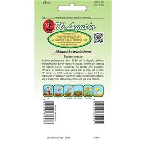 Aksamitka wzniesiona pomarańczowa 1g
