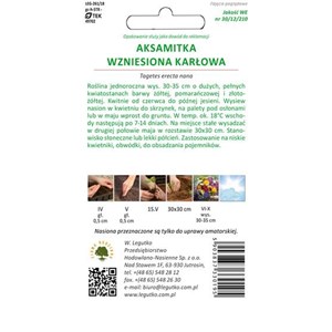 Aksamitka wzniesiona karłowa mieszanka 0,5g
