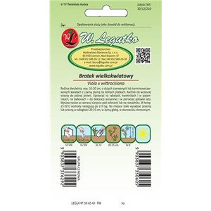 Bratek wielkokwiatowy Abenglut czerwony z plamą 0,5g
