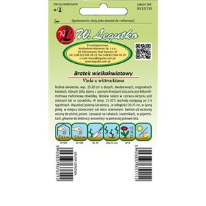 Bratek wielkokwiatowy brązowo-żółty 0,4g
