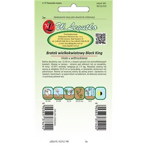 Bratek wielkokwiatowy Black King czarny 0,4g

