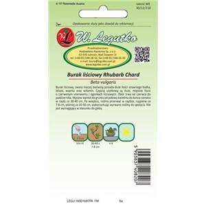 Burak liściowy Rhubarb Chard 5g
