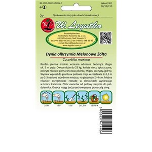 Dynia olbrzymia Melonowa żółta 3g