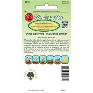 Dynia olbrzymia mieszanka odmian 3g