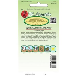 Dynia zwyczajna Astra Polka 2+1g

