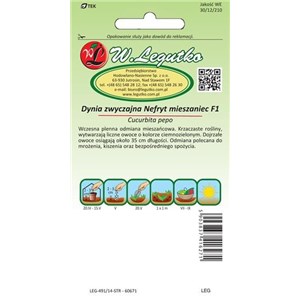 Dynia zwyczajna Nefryt F1 3g cukinia