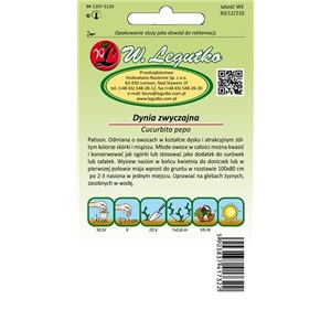 Dynia zwyczajna Pâtisson orange 1g