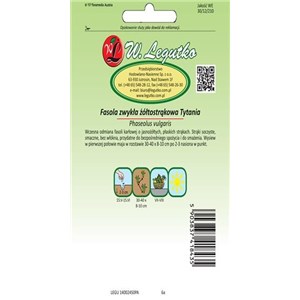 Fasola zwykła karłowa Żółtostrąkowa Tytania 40g