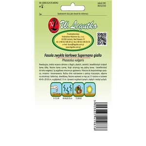 Fasola zwykła karłowa Supernano giallo żółtal 30+10g

