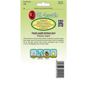 Fasola wielokwiatowa karłowa Aura 50g
