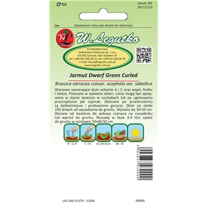 Jarmuż Dwarf Green Curled 1g

