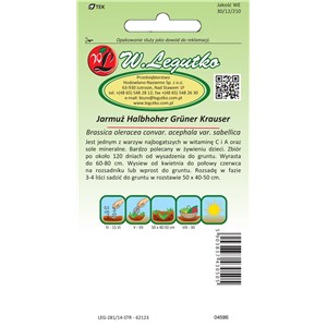 Jarmuż Halbhoher gruner krauser 1g

