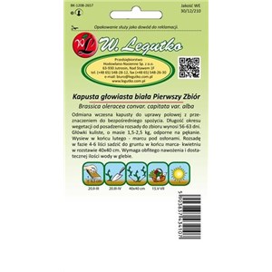 Kapusta głowiasta biała Pierwszy zbiór 2g