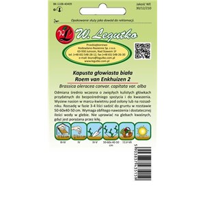 Kapusta głowiasta biała Roem van Enkhuizin  2g
