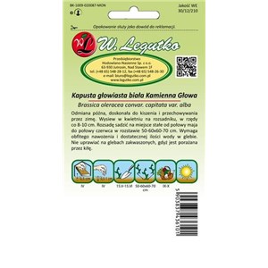 Kapusta głowiasta biała Kamienna Głowa 2g
