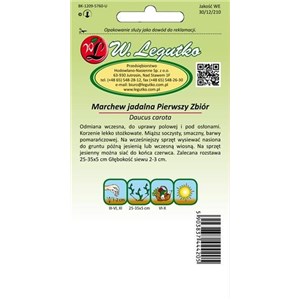 Marchew jadalna Pierwszy zbiór 5g
