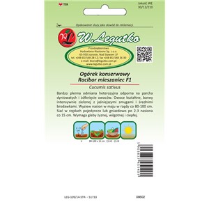 Ogórek Racibor 5g Legutko