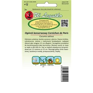 Ogórek Cornichon de Paris 5g
