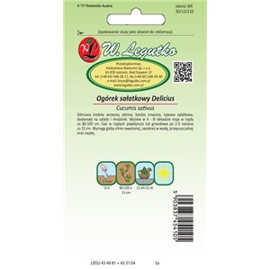 Ogórek Delicius 5g sałatkowy
