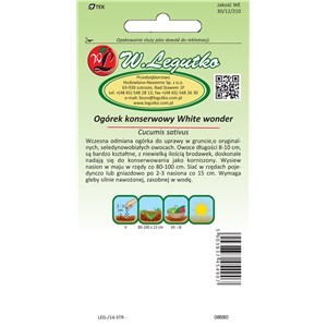 Ogórek White wonder 2g