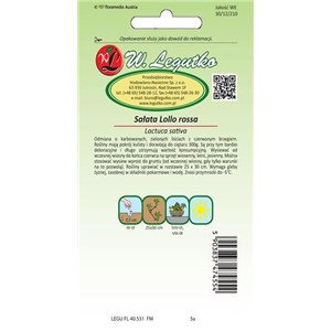 Sałata Lollo rossa 1g
