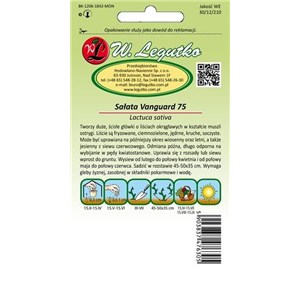 Sałata Vanguard 75 0,5g lodowa