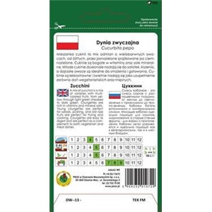 Dynia zwyczajna cukinia mieszanka odmian 6g