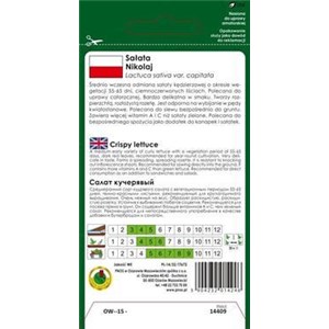 Sałata liściowa Nikolaj 1g
