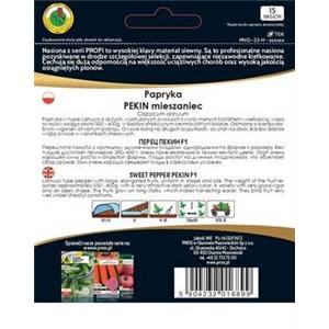 Papryka pod osłony Pekin F1 15 z