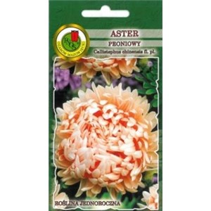 Aster chiński peoniowy łososioworóżowy 0,8g