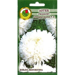 Aster chiński peoniowy biały 0,8g