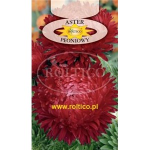 Aster chiński peoniowy czerwony 1g